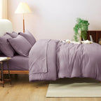 CozyLux Full Size Comforter Sets Dusty Purple, 7 Pieces Bed in a Bag Full - Image 9