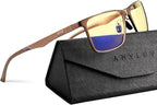 ANYLUV Blue Light Glasses Men, Relieve Eyestrain and Eye Protection, Al-Mg by ANYLUV