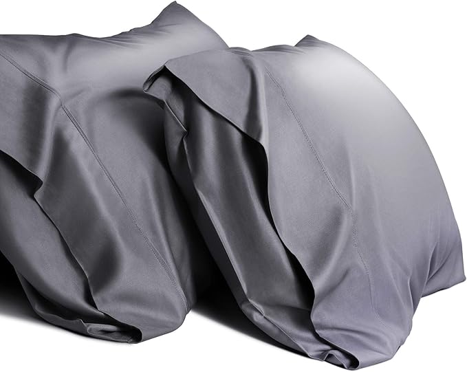 WishSmile Cooling King Pillowcases Set of 2 Breathable Cool Silky Soft Rayon by WishSmile