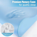 CloudBliss Memory Foam Pillow, Ergonomic Neck Contour Cervical Pillow - Image 3