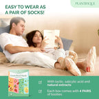 PLANTIFIQUE Foot Peeling Mask 4 Pack | Dermatologically Tested Repairs Heels & - Image 5