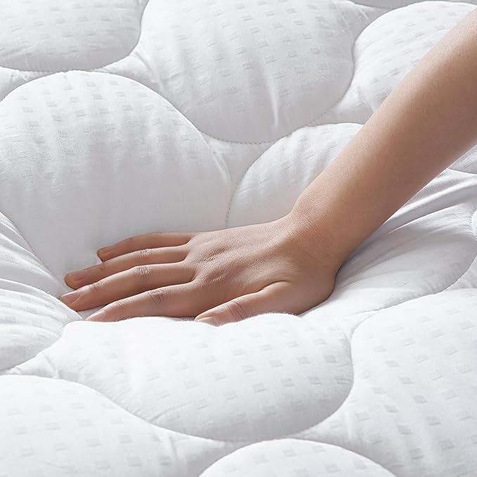 LEISURE TOWN Cotton Full XL Size Mattress Pad Fitted Quilted Mattress Cover - Image 3