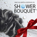 SHOWER BOUQUET Loofah-Charcoal Back-Scrubber & Bath-Sponge Set // 1 - Image 8