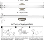 OOWOLF 31.5 Inch LED Bathroom Vanity Light, Brightness Adjustment Vanity Light - Image 7