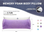 WSOFRLAC Purple Body Pillow for Day Bed Queen Bed Set 20x54 King Size Lumbar - Image 6