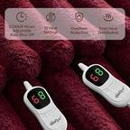 Heated Throw Blanket, Faux Fur Cozy Heating Blanket - Image 3