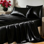 CozyLux Satin Sheets Queen Size Bed Set by CozyLux
