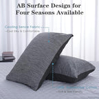 CHOSHOME Cooling Pillow Cases Zipper Pillow Covers Q-Max > 0.45 Zippered - Image 2