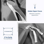 SONORO KATE 100% Egyptian Cotton Duvet Cover Queen Size, 1000 Thread Count - Image 8
