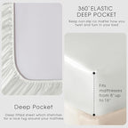 FreshCulture Satin Sheets Twin Size Bed Set - Image 4
