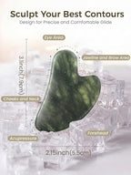 Gua Sha Facial Tool – Jade Guasha Tool - Image 2