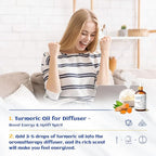 HIQILI 100ML Turmeric Oil for Face Skin Care, Aromatherapy, 100% Pure, Use - Image 3