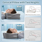 Cerrvical Neck Pillow- Ergonomic Memory Foam Pillows - Image 4
