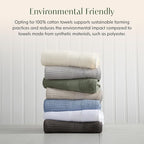 Springtree Home 100% Cotton Bath Towel Set | 6 Piece Set | Absorbent & - Image 6