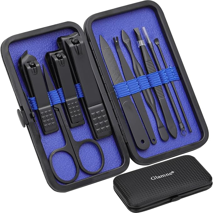 Glamne Manicure Set Nail Clippers Kit Professional Stainless Steel Nail Care by Unknown