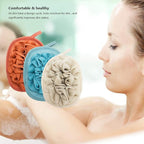 3 Pack Body Sponge Brushes Pouf Mesh Brush Shower Glove - Image 3