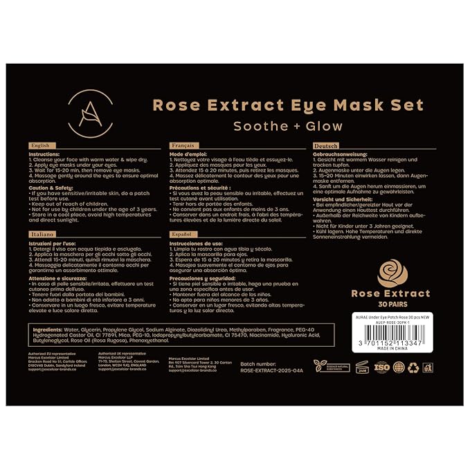 AURAE Rose Under Eye Patches - Image 8