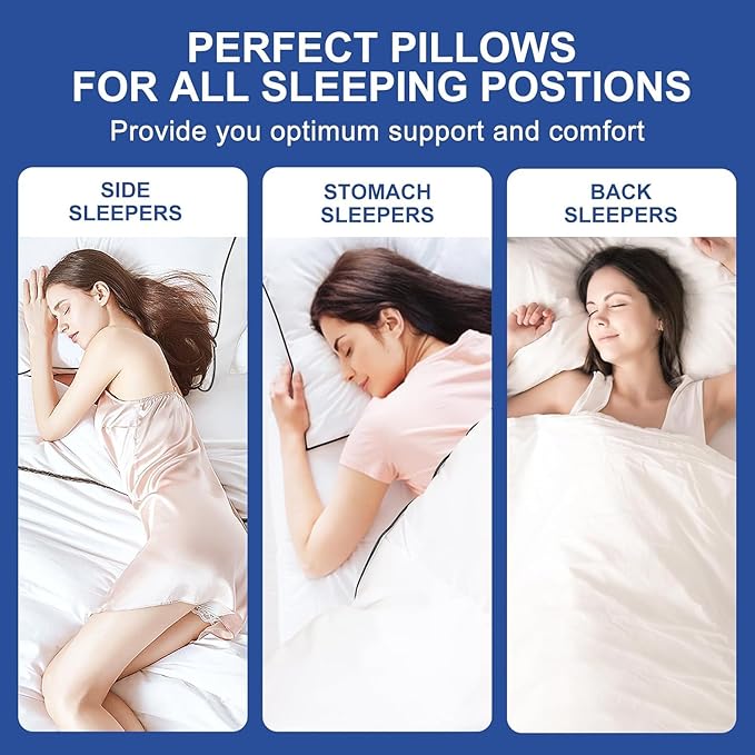 Premium Pillows King Size Set of 4, Fluffy and Supportive 7D Down Alternative - Image 9