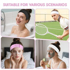 30Pcs Disposable Spa Facial Headbands, Non-Woven Stretch Disposable Headbands - Image 6