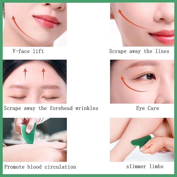 Gua Sha Jade Stone Gua Sha Massage Tool, Guasha Tool - Image 6