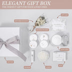 EXTALOW Spa Gifts for Women Bath and Body Gift Basket Mothers Day Gifts Coconut - Image 3