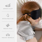 Fishers Finery 25 Momme Mulberry Silk Sleep Mask | Blindfold | Anti-Wrinkles - Image 4