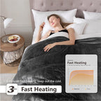 Wapaneus Heated Blanket Electric Blanket 62" x 84" Twin Size - Image 3