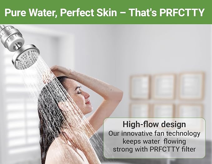 25-Stage Shower Filter prevents scale buildup, Revitalize Hair Skin & Nails - Image 3