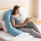 1 MIDDLE ONE Pregnancy Pillow, C Shaped Full Body Pillow - Image 7