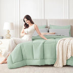 Sasttie King Size Comforter Set, 7 Pieces Bed in a Bag King, Complete Bedding - Image 9