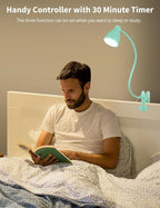 BOHON Desk Lamp with Clamp, 10W 38 LED Clip on Light, 5 Color 10 Brightness - Image 4