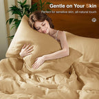 SONORO KATE 100% French Linen Duvet Cover Queen Size, Soft Breathable - Image 6
