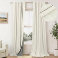 Pitalk Living Room Curtains 90 Inches Long 2 Panels Set Blackout Darkening by Pitalk