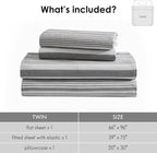 ClevaHome Classic Stripe Sheet Set - Image 5