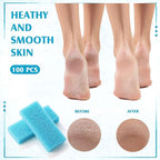 Batiyeer 100 Pcs Pumice Stone for Feet Scrubber Dead Skin Disposable Pedicure - Image 4