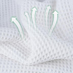 Microfiber Waffle Bath Towels, 4 Pieces, Fast Drying, Lint Free 430 GSM - Image 2