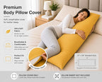 EVOLIVE Body Pillow Cover 21"x54", Ultra Soft Microfiber Pillowcase - Image 3