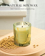 M&SENSE Naturally Scented Vegan Soy Candles, Fresh Melon Scented Candles - Image 2