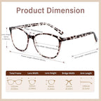 Madison Avenue TR90 Blue Light Blocking Glasses Anti Eyestrain UV Glare Blue - Image 5