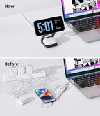 Foldable Magnetic Wireless Charger, KU XIU X40 Aluminum Alloy 3 in 1 Charging - Image 4