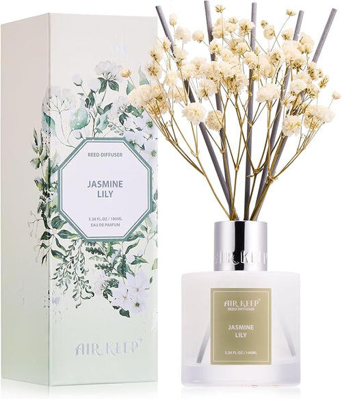 Airkeep Reed Diffuser Set, 3.38 fl oz by Airkeep