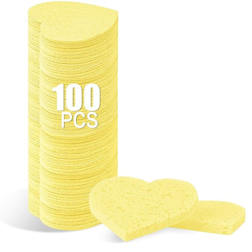 100-Count Compressed Facial Sponges by Mainlyrunmakeupsuppliers