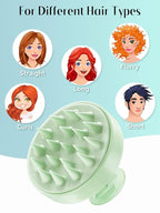 HEETA Scalp Massager Hair Growth, Soft Silicone Scalp Scrubber Shampoo Brush - Image 6