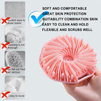 RamPula Silicone Body Scrubber, Silicone Loofah, Quick-Dry Exfoliating Body - Image 2