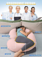 INSEN Cooling Pregnancy Pillow, Maternity Pillow - Image 3