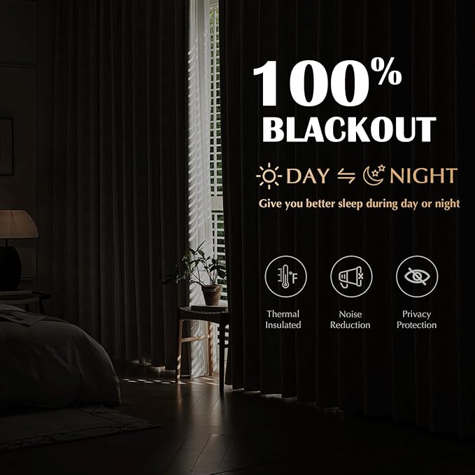 100% Boho Blackout Curtains 63 Inches Long - Image 3
