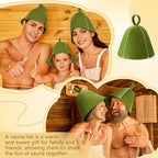 JaGely Sauna Hat for Men Women Sauna Hat Vaporarium Cap Russian Banya Cap for - Image 5