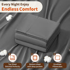 LBRO2M 1000 Thread Count 100% Egyptian Cotton Sheets Set Twin, 3 Piece Sets Bed - Image 5