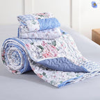 YIKUSH Quilt Sets King Size Floral Quilt Set 3 Pieces Bedding Set Bedspreads - Image 6