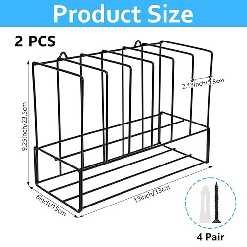 2 PCS Hair Color Organizer for Salon Storage Rack Wall Mounted Hair Color Racks - Image 2